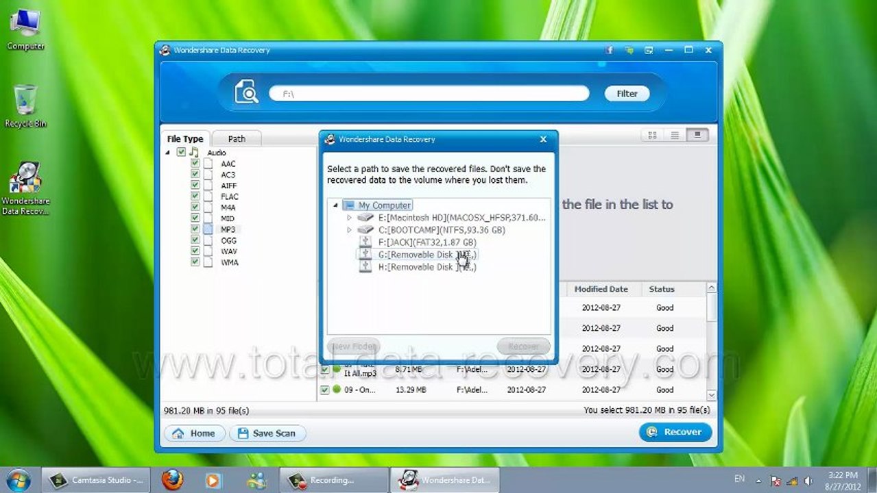 16. Restore Deleted Audio Files