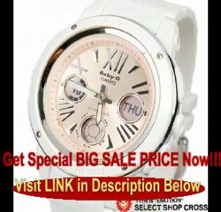 Casio Baby-g Big Face Analog-digital Bga152 Bga-152-7b2 White with Pink Limited Edition For Sale