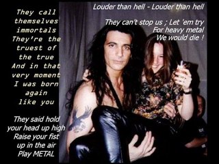 ManOwar In lyrics Die For Metal