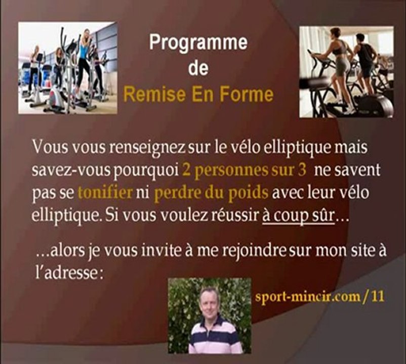 Velo elliptique top life hobby