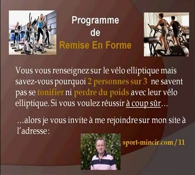 Velo elliptique magnetique motorisé