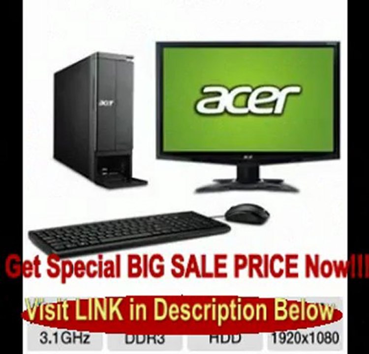 Acer Aspire Desktop PC with Acer 24 Monitor
