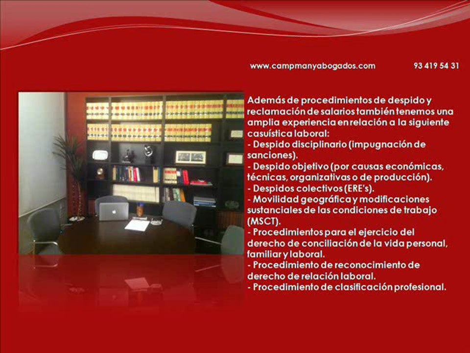 Abogados Barcelona Laborales. Incapacidad. Invalideces. AbogadosCampmany
