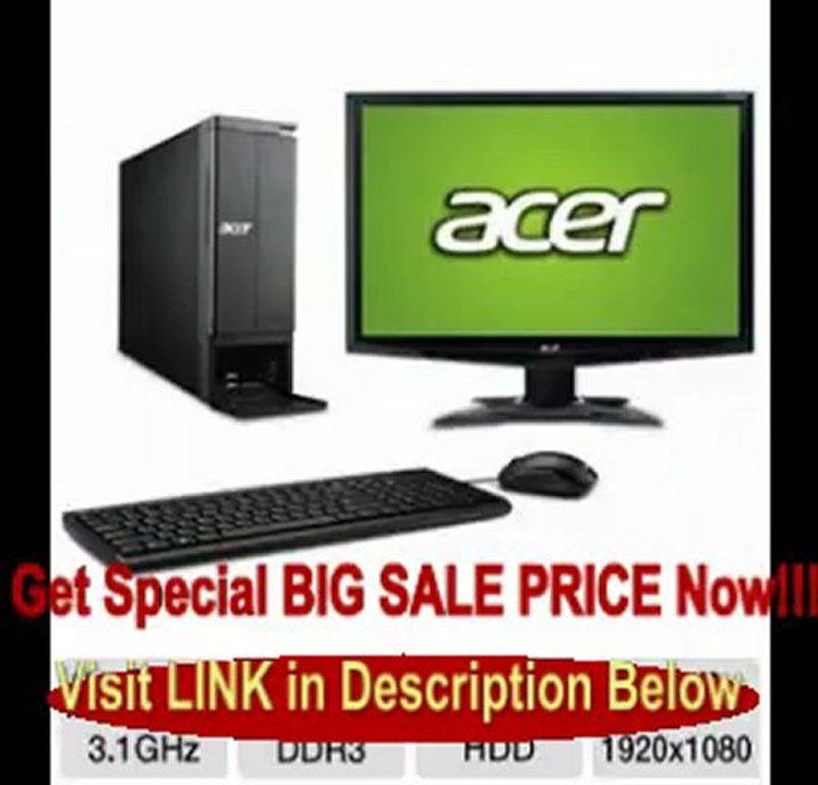 SPECIAL PRICE Acer Aspire Desktop PC with Acer 24 Monitor