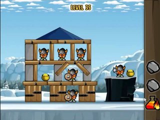 Siege Hero Viking Vengeance Walkthrough - Levels 19-35 - All Gold