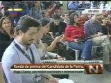 (Vídeo) Candidato de la Patria ofrece rueda de prensa