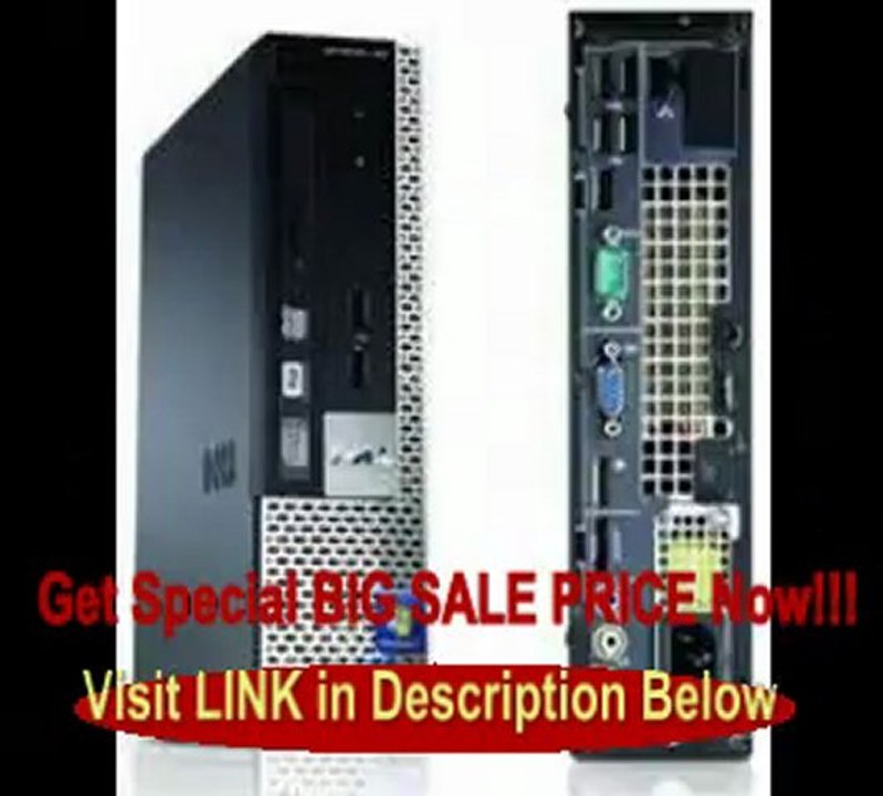 Fast Dell 780 USFF Desktop Computer, Ultra Powerful System in a Ultra Small Design, Powerful Intel 3.0Ghz Core2 Duo Proces...