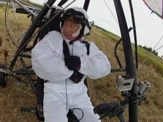 Is it a bird, a plane? No, it's Putin, human crane