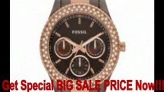Fossil Women's ES2955 Stainless Steel Analog Brown Dial Watch For Sale