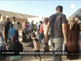 Les réfugiés syriens se massent en Jordanie - no comment