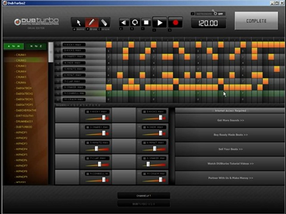 DUBturbo 2.0 Tutorial #3 How To make Hiphop - Reggae - Jungle - House - understanding patterns..mp4