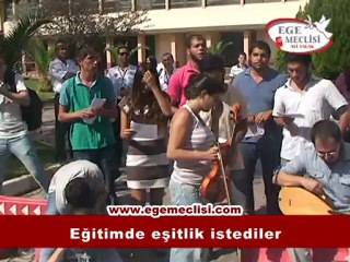 Eğitimde eşitlik istediler