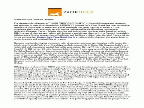 Bestech Park View Grand Spa - Gurgaon