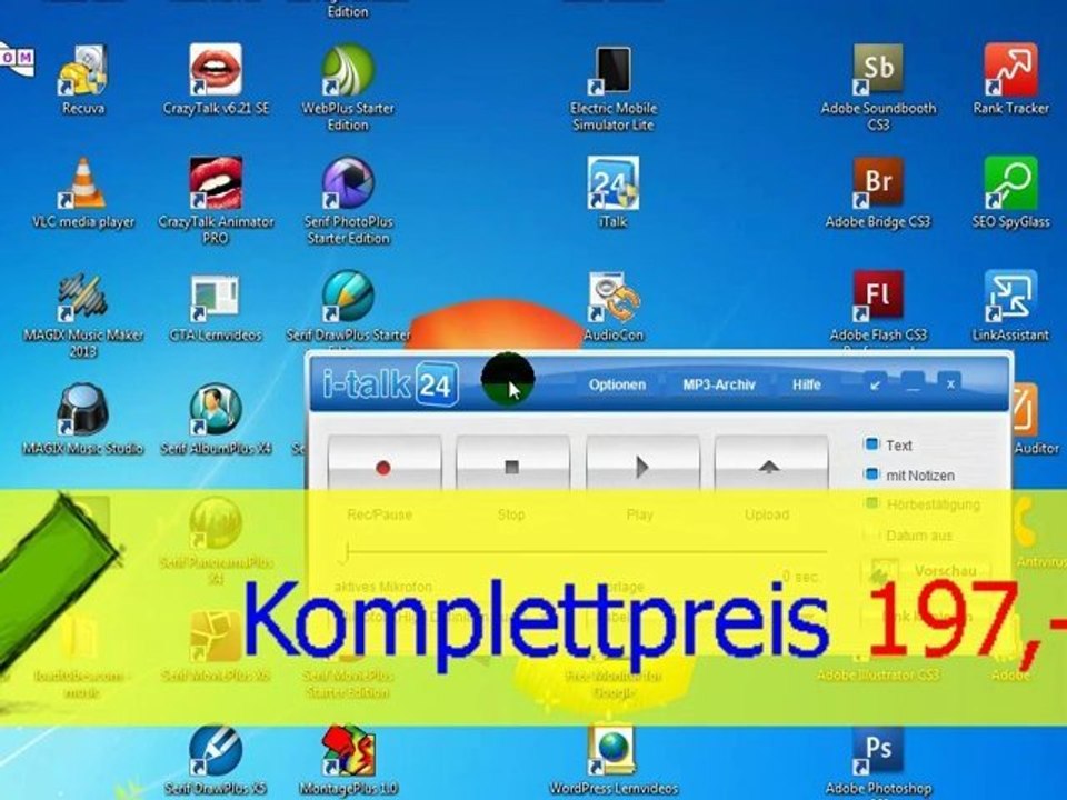 i-talk24 Pflege der Benutzerdaten ( Email mit Sprachnachricht)