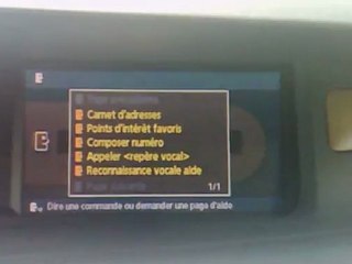 Commande vocale Carminat Navigation Communication
