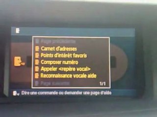 Composer un numéro vocalement Carminat Navigation Communication