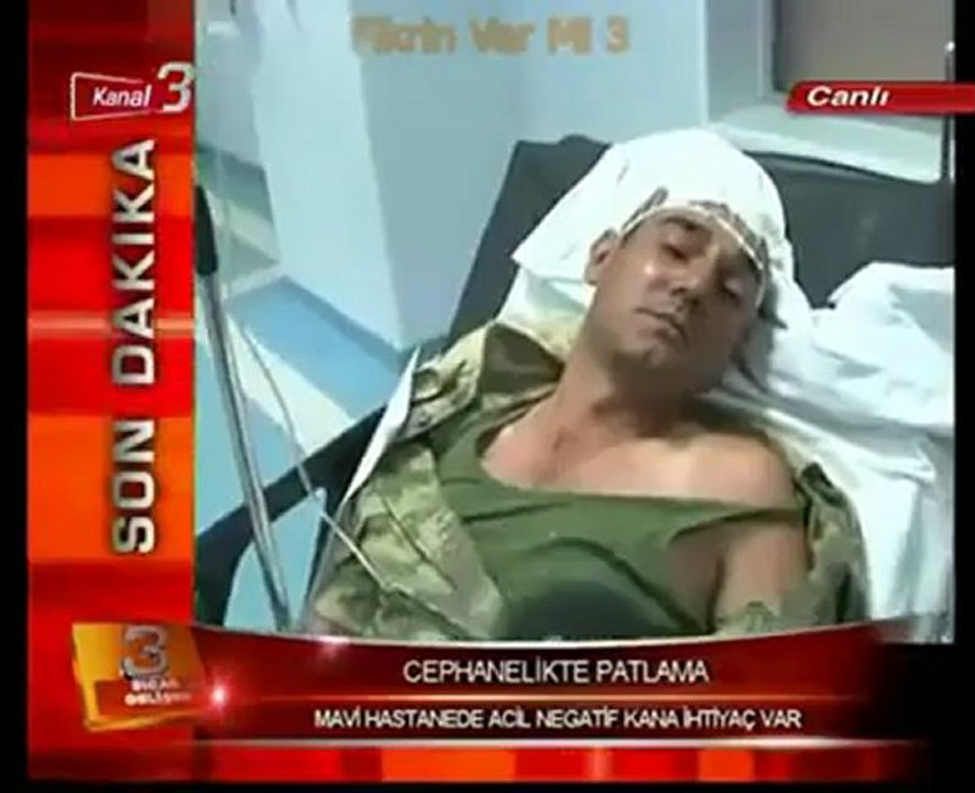 Afyon'da patlama sonrası acil servise kaldırılan mehmetçik dehşeti anlattı