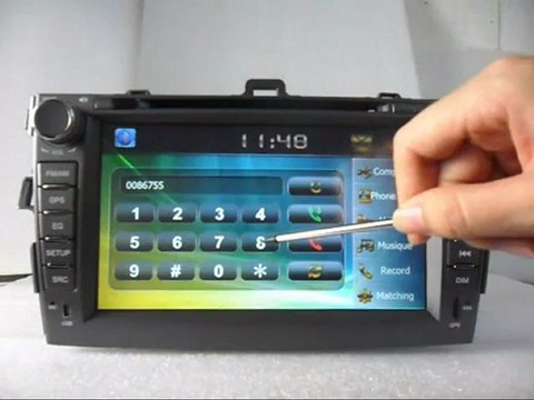 Autoradio pour Toyota Corolla, Autoradio GPS Toyota Corolla, Autoradio Multimédia Toyota Corolla