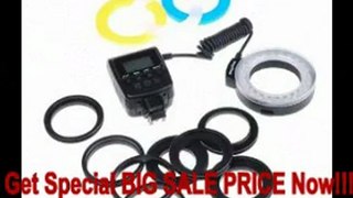 SPECIAL DISCOUNT LED Macro Ring Flash Light Kit for Sony Alphy DSLR Cameras A500, A550, A560, A580, A900, A850, A200, A230, A290, A390, A33...