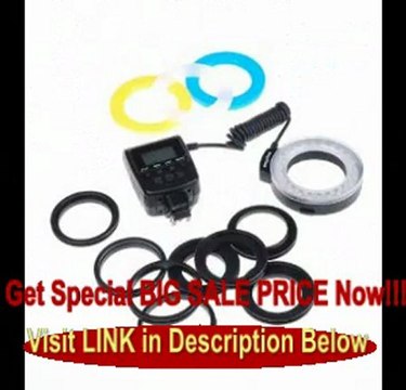 SPECIAL DISCOUNT LED Macro Ring Flash Light Kit for Sony Alphy DSLR Cameras A500, A550, A560, A580, A900, A850, A200, A230, A290, A390, A33...
