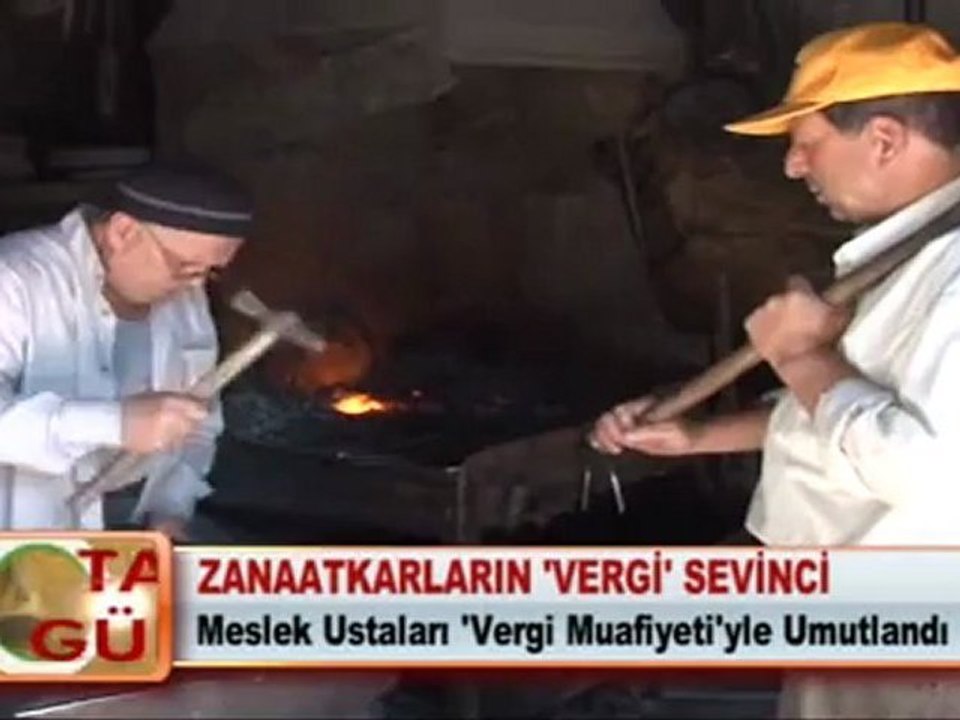 ZANAATKARLARIN ‘VERGİ’ SEVİNCİ