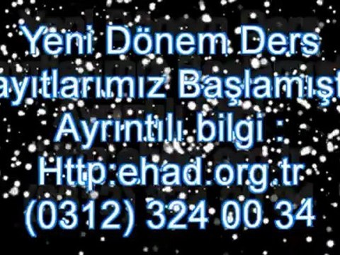 EHAD Yeni Dönem Ders Kayıtları Başlamıştır..