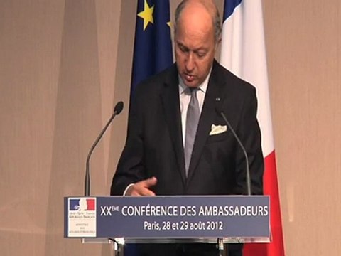 Discours d'ouverture - Conférence des Ambassadeurs (28.08.12)