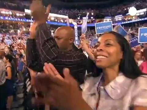 Delegati democratici euforici per il discorso di Obama