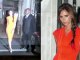 Victoria Beckham Creates the Illusion of Curves in Tangerine Dress