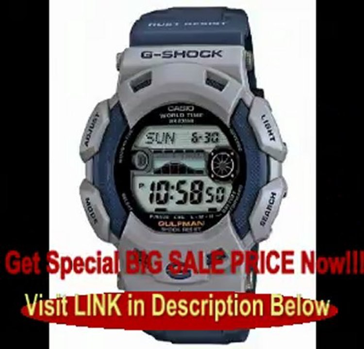 Casio G-Shock Gulfman Tide Moon Black Dial Men's LIMITED EDITION GREY WITH NAVY BLUE watch GR9110ER-2DR REVIEW
