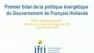 Premier bilan de la politique énergétique du Gouvernement de François Hollande