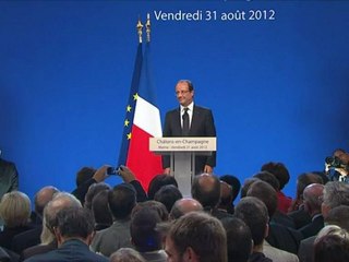 Hollande : "la crise est d'une gravité exceptionnelle"