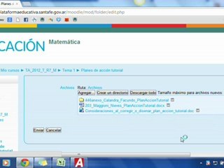 ¿Cómo subir el Plan de acción Tutorial?