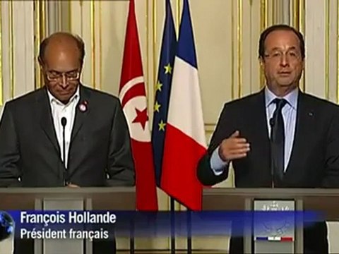 Le président tunisien Marzouki reçu à l'Elysée