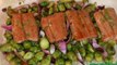roasted maple salmon & brussels sprouts recipe
