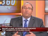 Malgré la crise les entreprises françaises vont augmenter les salaires en 2013