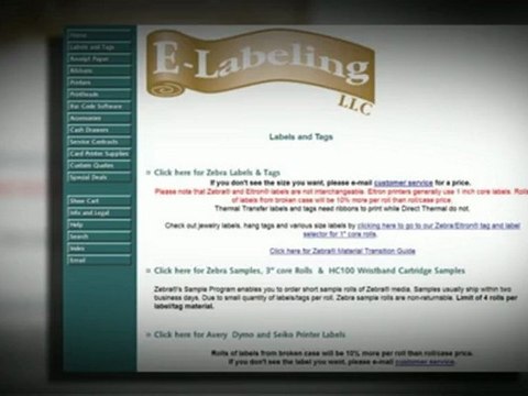 Thermal label and tag printers, labels and tags