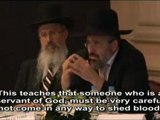 Rabbi Zion Cohen answering a question at the joint press conference with Mr. Adnan Oktar