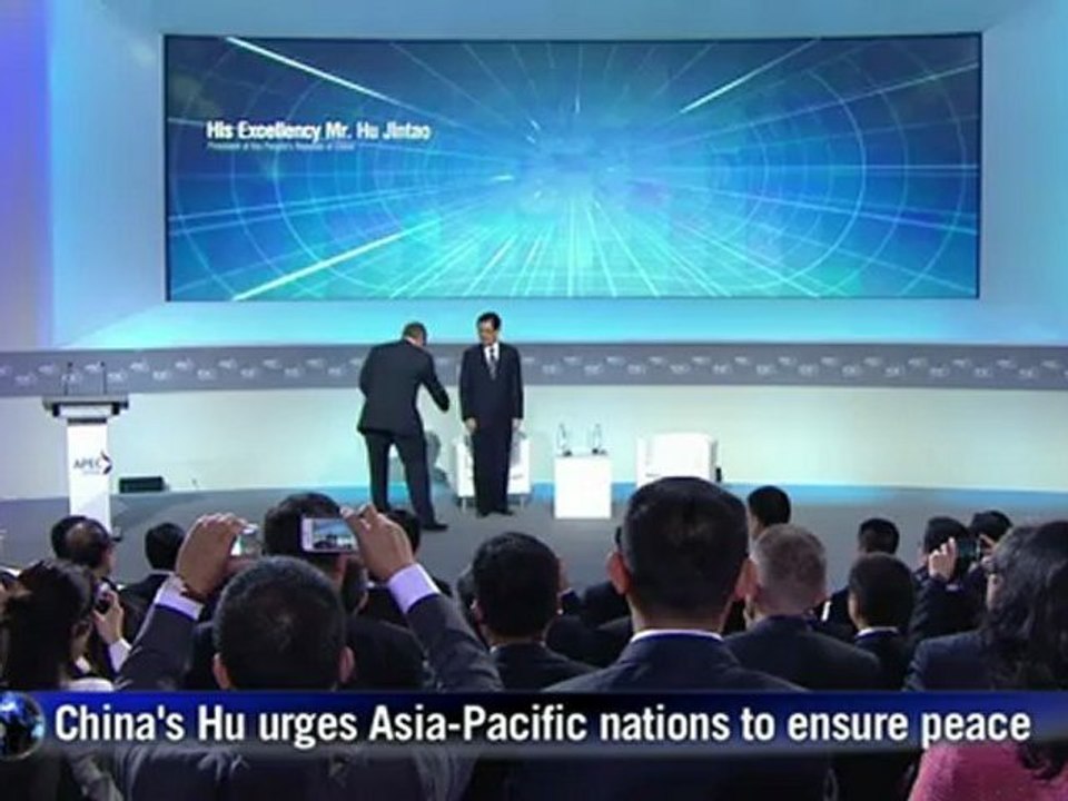 China's Hu urges Asia-Pacific nations to ensure peace