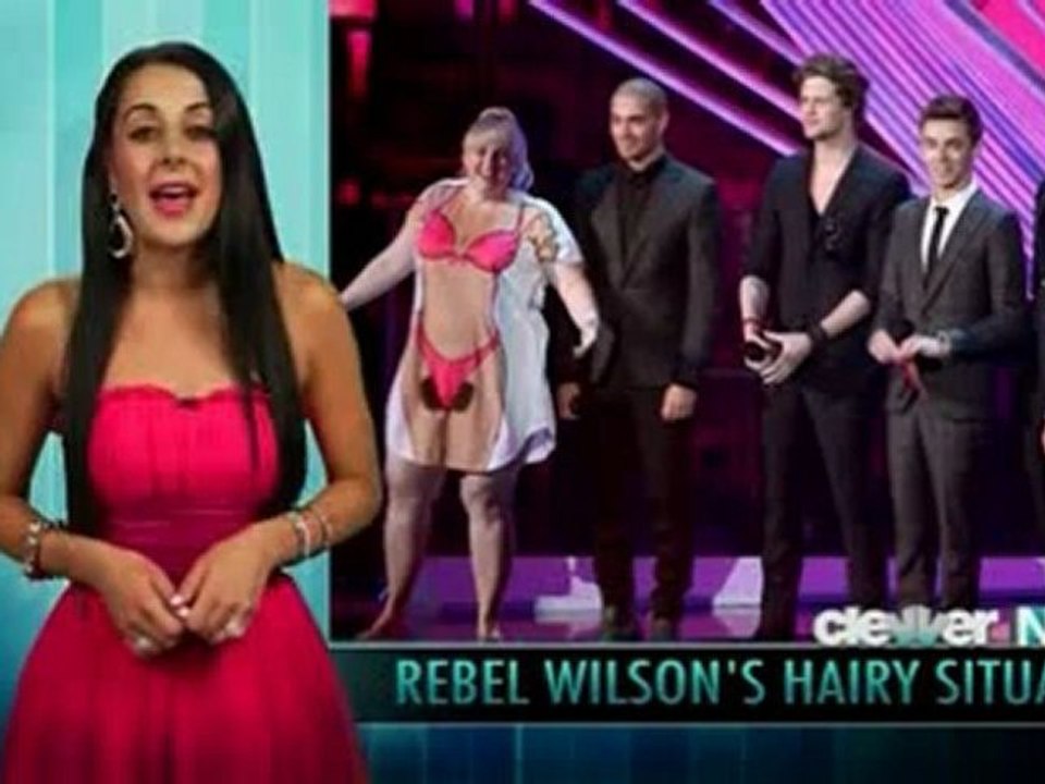 #The Wanted and Rebel Wilson VMA 2012 - Hairy Bikini Line!