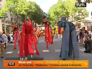 Villeurbanne: défilé de la biennale de la danse