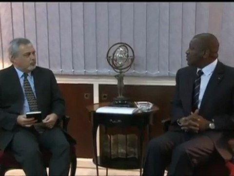 AUDIENCE: LE MINISTRE D'ETAT HAMED BAKAYOKO A RECU LES AMBASSADEURS DE FRANCE, DES USA ET DU NIGERIA