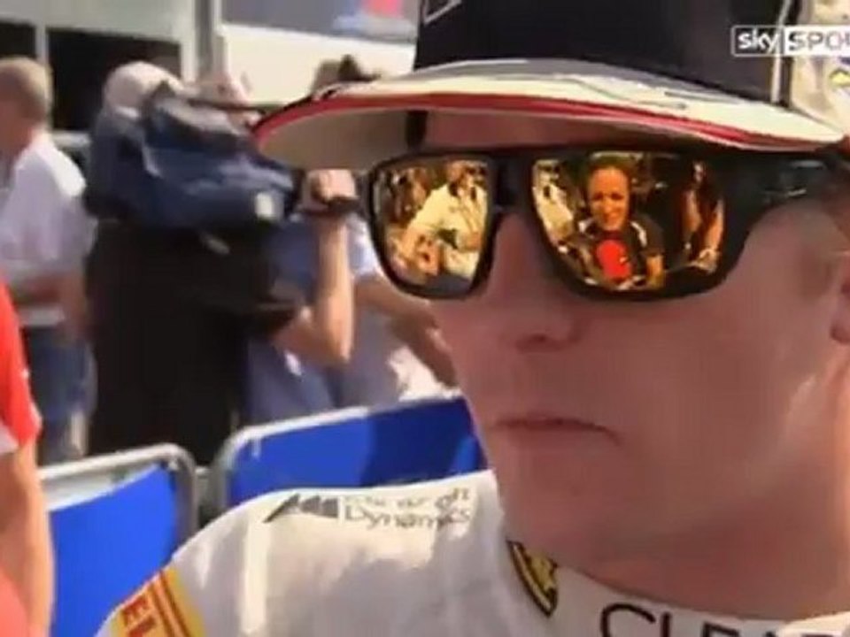 Monza 2012 Kimi Räikkönen Quali Interview