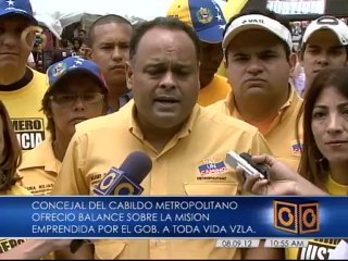 Concejal del Cabildo Metropolitano denuncia ineficiencia de misión "A Toda Vida Venezuela"