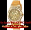 BEST PRICE Invicta Women's 1650 Angel Crystal Accented Yellow Dial Watch
