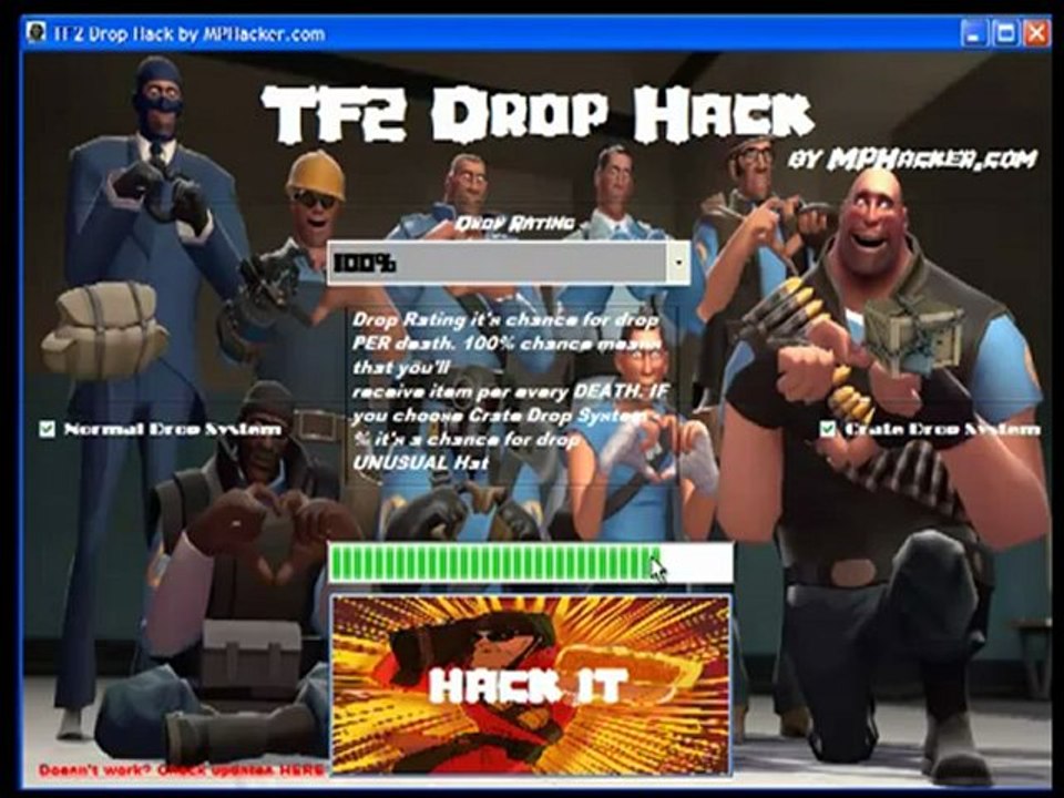 TF2 Drop Hack & FREE Download & September 2012 Update