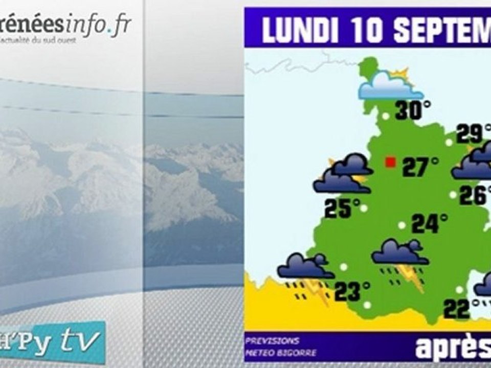 H'Py Tv La Météo des Hautes-Pyrénées (10 septembre 2012)
