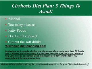 Cirrhosis Diet Planning  Foods to Avoid