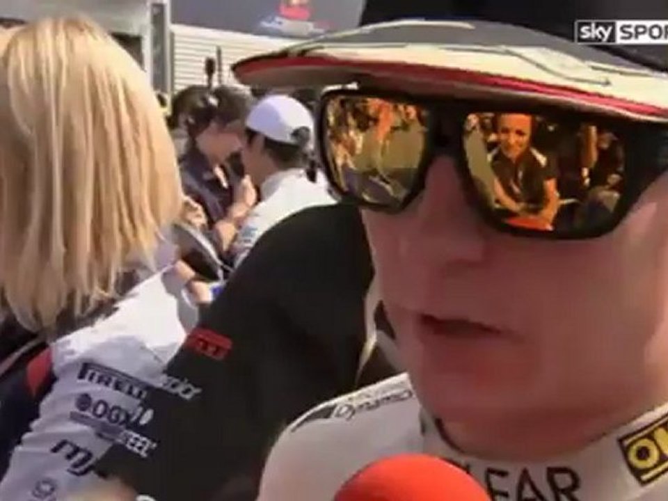 Monza 2012 Kimi Räikkönen Race Interview