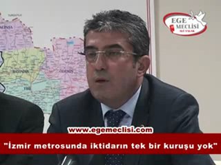 CHP'li Günaydın: İzmir metrosunda iktidarın tek bir kuruşu yok